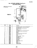 FRAME ASSEMBLY (MD258, MD258 - 1) Diagram and Parts List for MD258-1  Magic Chef Dishwasher