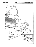 UNIT COMPARTMENT & SYSTEM Diagram and Parts List for FFU180 8V083 Maytag Freezer