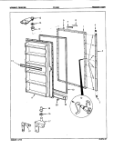 FREEZER DOOR Diagram and Parts List for FFU180 8V083 Maytag Freezer
