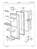 FRESH FOOD DOOR Diagram and Parts List for NDNS229GZA 7L35A Maytag Refrigerator