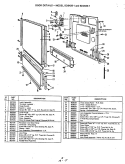 DOOR DETAILS Diagram and Parts List for BDC520-1  Magic Chef Dishwasher