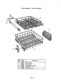 RACK ASSEMBLY (BDB420 - 1) Diagram and Parts List for BDC520-1  Magic Chef Dishwasher