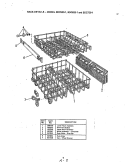 RACK (BDC520 - 1) Diagram and Parts List for BDC520-1  Magic Chef Dishwasher