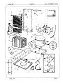 UNIT COMPARTMENT & SYSTEM Diagram and Parts List for NNS227GZA 7L34A Maytag Refrigerator