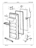 FRESH FOOD DOOR Diagram and Parts List for NNS227GZA 7L34A Maytag Refrigerator