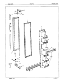 FREEZER DOOR Diagram and Parts List for NNS227GZA 7L34A Maytag Refrigerator