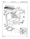 UNIT COMPARTMENT & SYSTEM Diagram and Parts List for ENT17H4A 8A23A Maytag Refrigerator