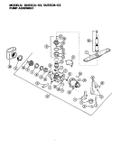 PUMP ASSY. (DU65CA - 02) Diagram and Parts List for DU65CA-01  Magic Chef Dishwasher