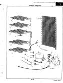 UNIT COMPARTMENT & SYSTEM Diagram and Parts List for DF17AALWH  Hardwick Freezer