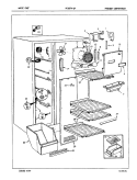 FREEZER COMPARTMENT Diagram and Parts List for RC20FA-2A 5N56A Amana Refrigerator