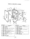 TUB (BDD620 - 1) Diagram and Parts List for BDD720-1  Magic Chef Dishwasher