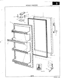 DOOR Diagram and Parts List for FA10AN-1M 1Q56A Magic Chef Freezer