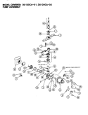 PUMP ASSEMBLY Diagram and Parts List for DU120CA-01  Magic Chef Dishwasher