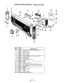 CONTROL PANEL Diagram and Parts List for DU18B5-D  Maytag Dishwasher