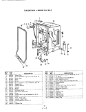 TUB Diagram and Parts List for DU18B5-D  Maytag Dishwasher