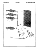 UNIT COMPARTMENT & SYSTEM Diagram and Parts List for DF15BUMWHT 8V054 Admiral Freezer