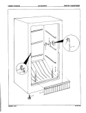 FREEZER COMPARTMENT Diagram and Parts List for DF15BUMWHT 8V054 Admiral Freezer