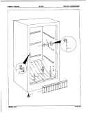 FREEZER COMPARTMENT Diagram and Parts List for DF15BE 8V079 Admiral Freezer