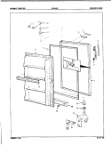FREEZER DOOR Diagram and Parts List for DF15BE 8V079 Admiral Freezer