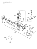 PUMP ASSEMBLY Diagram and Parts List for DU100CA-01  Magic Chef Dishwasher