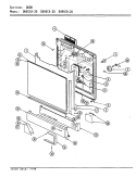 DOOR Diagram and Parts List for DU96CN-20  Magic Chef Dishwasher