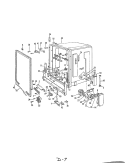 TUB Diagram and Parts List for DC24D6  Maytag Dishwasher