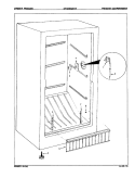 FREEZER COMPARTMENT Diagram and Parts List for DF10BBLWHT  Admiral Freezer