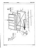FREEZER DOOR Diagram and Parts List for DF17BPB 8V015 Jenn-Air Freezer
