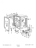 Part Location Diagram of 808725 Whirlpool Tub & Gasket Assembly