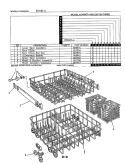 RACK (DU24D2A) Diagram and Parts List for DU24D2A  Maytag Dishwasher