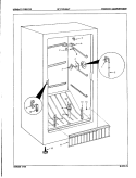 FREEZER COMPARTMENT Diagram and Parts List for DF17BCLWHT  Admiral Freezer