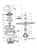 MOTOR & PUMP Diagram and Parts List for DU18D4-A  Maytag Dishwasher