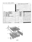 RACK Diagram and Parts List for DU18D4-A1  Maytag Dishwasher