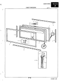 DOOR Diagram and Parts List for FL8AW-1 1U41A Magic Chef Freezer