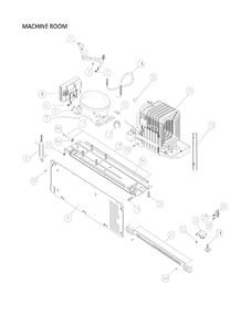 Machine Room Parts Diagram and Parts List for 11170719911  Kenmore Refrigerator