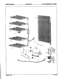 UNIT COMPARTMENT & SYSTEM Diagram and Parts List for DF20BCLWHT  Admiral Freezer