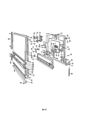 DOOR PARTS Diagram and Parts List for DC24D6-A  Maytag Dishwasher