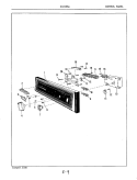 CONTROL PANEL Diagram and Parts List for DC24H6A  Maytag Dishwasher