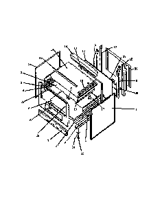 Page 1 Diagram and Parts List for EBE24AA-P1142414NW  Caloric Range