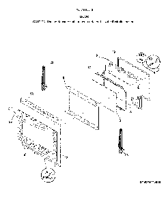 Door Diagram and Parts List for 79074413810  Kenmore Range