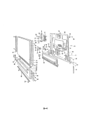 DOOR Diagram and Parts List for DU24D6AC  Maytag Dishwasher