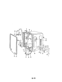 TUB Diagram and Parts List for DU24D6AC  Maytag Dishwasher