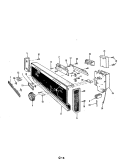 CONTROL PANEL Diagram and Parts List for DU24D2AC-1  Maytag Dishwasher