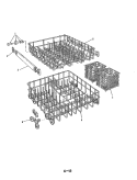 RACK Diagram and Parts List for DU24D2AC-1  Maytag Dishwasher