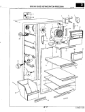 FREEZER COMPARTMENT Diagram and Parts List for RND22AA-3A 2L48A Admiral Refrigerator