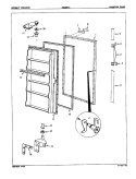 FREEZER DOOR Diagram and Parts List for DICNF17- 8V081 Maytag Freezer