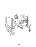DOOR Diagram and Parts List for DU24D6AC-1  Maytag Dishwasher