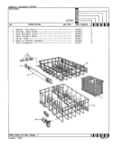 RACK Diagram and Parts List for DU18H4  Maytag Dishwasher