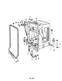 TUB Diagram and Parts List for DU18H4  Maytag Dishwasher