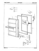 FREEZER DOOR Diagram and Parts List for DNF17BCLWHT 8V011 Maytag Freezer
